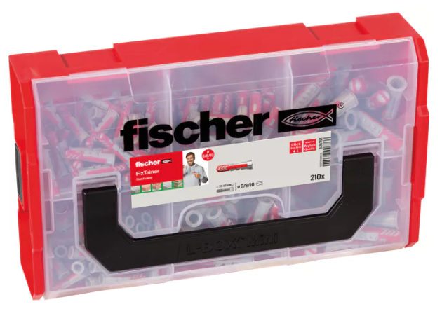 Coffret FIXtainer Duopower Fischer 210 pcs ( 6x30 ; 8x40 ; 10x50)
