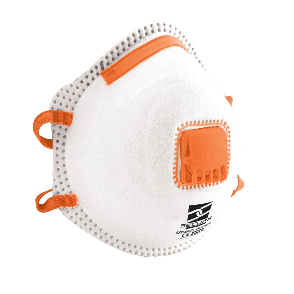 [SX209435] Masque anti-poussière FFP2 NR D avec valve d'expiration - SECURX (10 P)
