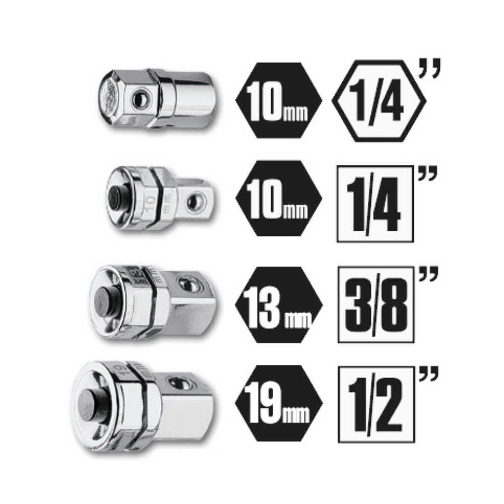 123 /K4-4 ADAPTATEURS POUR CLE A CLIQUET