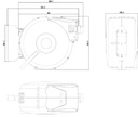 Enrouleur pneumatique automatique 3/8 " x 14m + 1m HAL01014CG