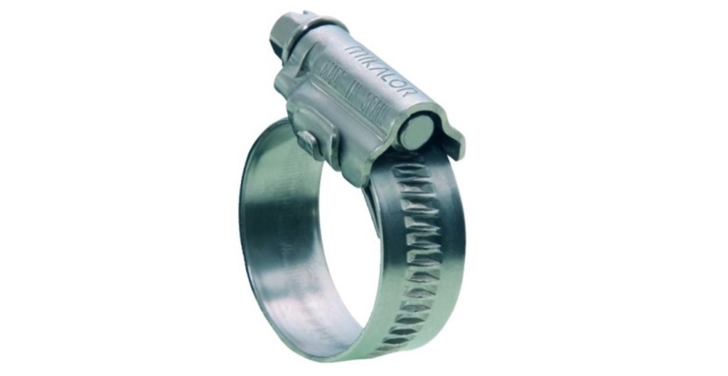 Collier de serrage DIN 3017 ASFA S (12mm) W1 Ac (W1) Zn  16-27 mm