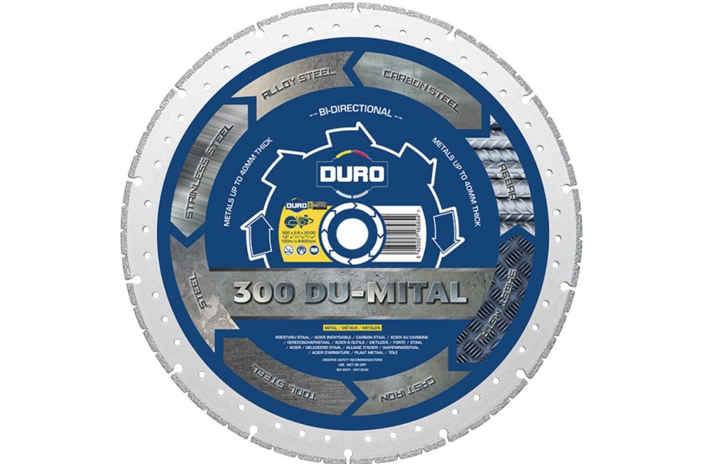 Disque diamanté metal DURO DU-MITAL 125 x 1,2 mm