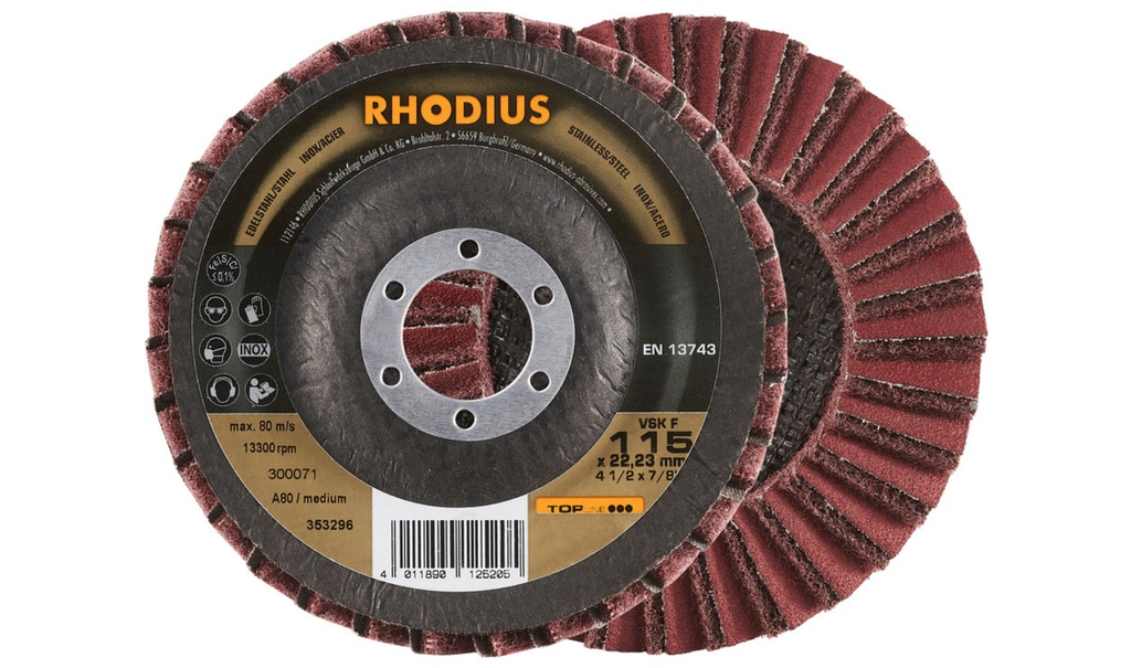 Disque à lamelles combiné Rhodius 125 mm