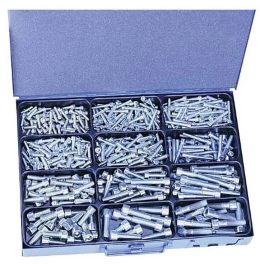 Assortiment coffret métal  170 clavettes DIN 6885 A (6x6x40 - 14x9x80/12)