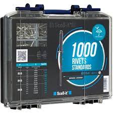 Assortiment Scell-it 1000 rivets standards Inox A2 3,0 à 5,0 mm