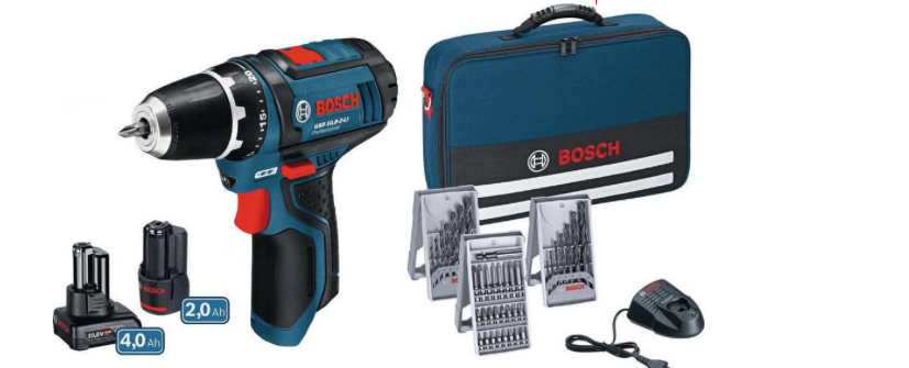Perceuse-visseuse Bosch 12 V GSR 12V-15 BOSCH 30 Nm ( 1x GBA 2,0Ah, 1x GBA 4,0Ah, GAL 12V-20, Toolbag
