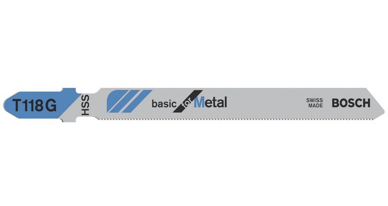 Lame de scie sauteuse Basic for Metal Bosch (92mm) T118G (3pcs)