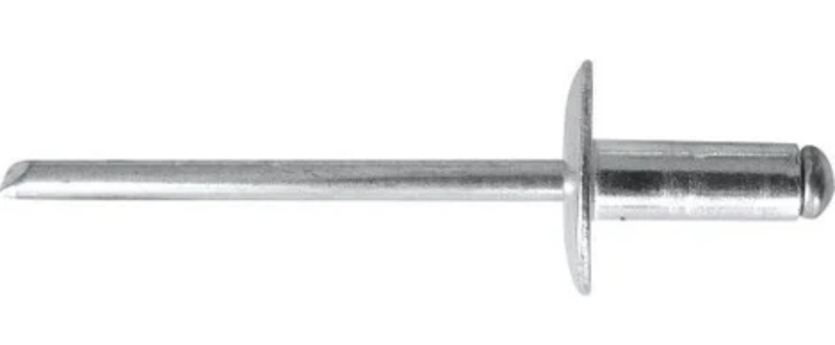 Rivet tête large DIN 7337C Alu/acier 4,8 x 16 serrage 10,0-12,0 mm
