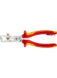 [23801.136618] Pince à dénuder avec coupe cable isolée VDE Knipex 13 66 180 T