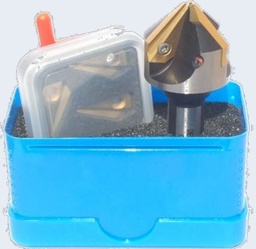 [34175599.121] Kit fraise à noyer 90°  4-28mm KCS12-2890 + 6 plaquettes carbures +3 vis + 1 clé