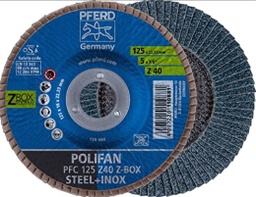 [42003.125040] Disque à lamelles incliné Zircon Pferd  Zbox 125 mm P40