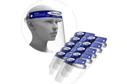 [95370.500333] Ecran facial (visière, face shield) PET avec élastique et éponge 33 x 22 (10p) à assembler