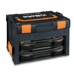 [099000450] Coffret porte-outils COMBO en ABS avec 2 bacs de rangement portables, vide Beta C99V3/2C