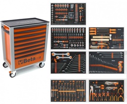 [024002241] Servante Beta 8 tiroirs 398 outils - 2400S-O8/E-L Orange