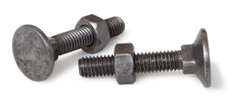 [11456.060030] DIN 605/555 Vis tête fraisée collet carre long avec écrou hexagonal Acier Brut 4,6 M6 X 30