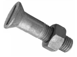 [11458.120030] DIN 7969/555 Vis tête fraisée rainure avec écrou hexagonal Acier Zn 4.6 M12 X 30