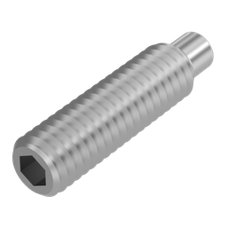 [12457.100040] DIN 915 - ISO 4028 Vis sans tête 6PC bout téton Inox A4 M10 X 40