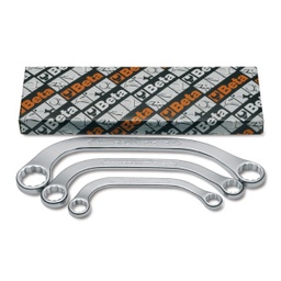 [21686.708030] Jeu de 3 clés polygonales doubles demi-lune en pouces 83AS Beta 7/16x1/2-9/16x5/8-3/4x7/8 mm