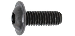 [12384.040016] ISO 7380-2 Vis à tête bombée 6 pans creux embase Acier 10.9 brut M4 X 16
