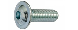 [12380.030025] Vis à tête bombée 6 pans creux à embase 10.9 zingué M3 x 25