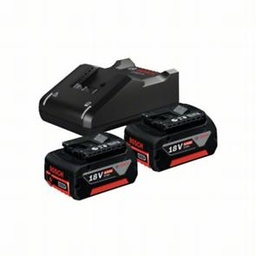 [1600A019S0] Pack Bosch X2 accus GBA 18V 4 Ah + Chargeur GAL 18V-40