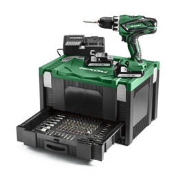 [81006.015253] Perceuse-visseuse 18V 2x1,5Ah Hikoki  DS18DJLWKPZ en coffret + accessoires
